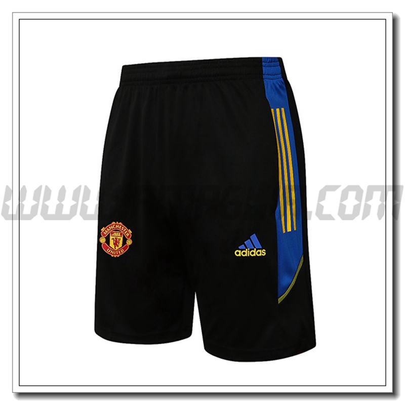 Pantaloni Calcio Manchester United Blu/Nero 2021 2022