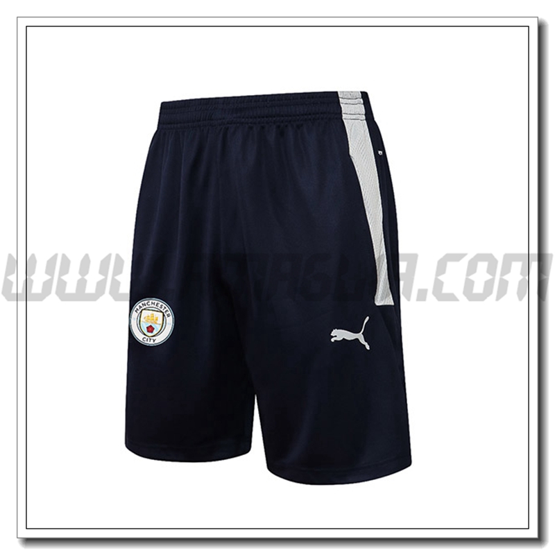 Pantaloni Calcio Manchester City Blu Marino/Grigio 2021 2022