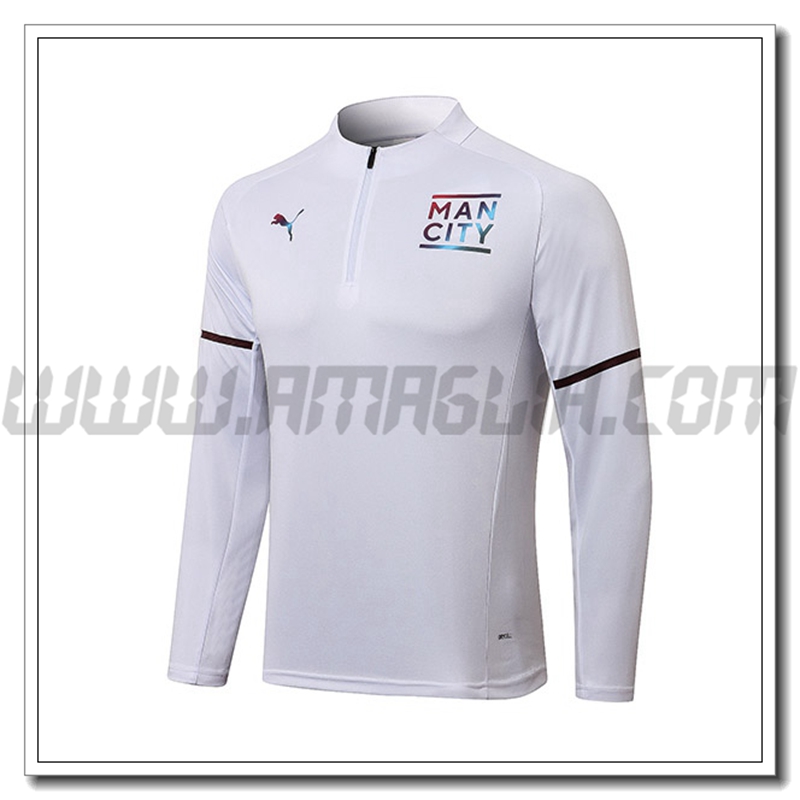 Felpa Allenamento Manchester City Nero/Bianco 2021 2022