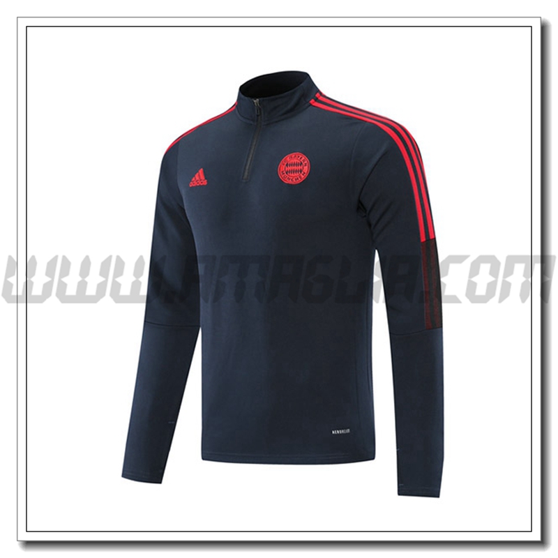 Felpa Allenamento FC Bayern Monaco Rosso/Nero 2021 2022