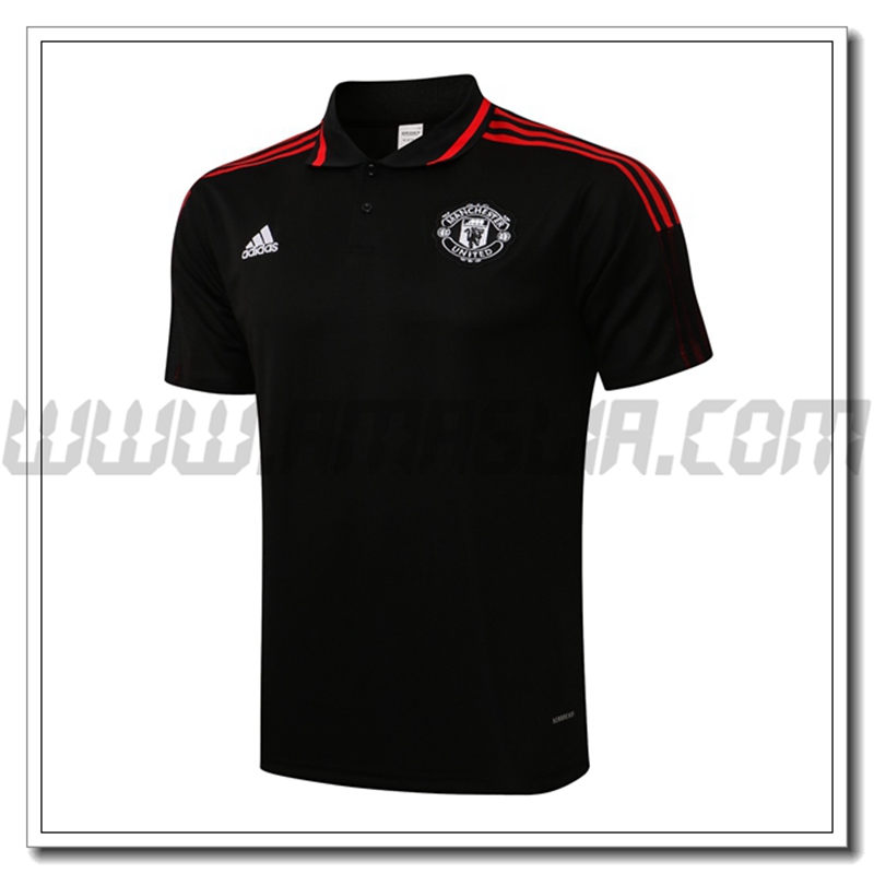 Maglia Polo Manchester United Rosso/Nero 2021 2022