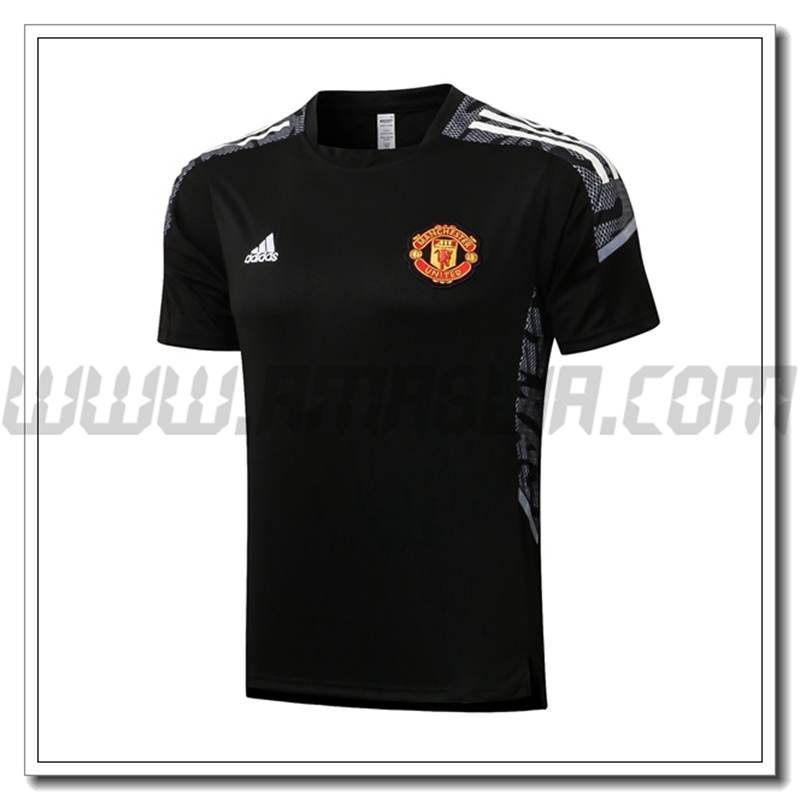 Maglia Polo Manchester United Bianco/Nero 2021 2022