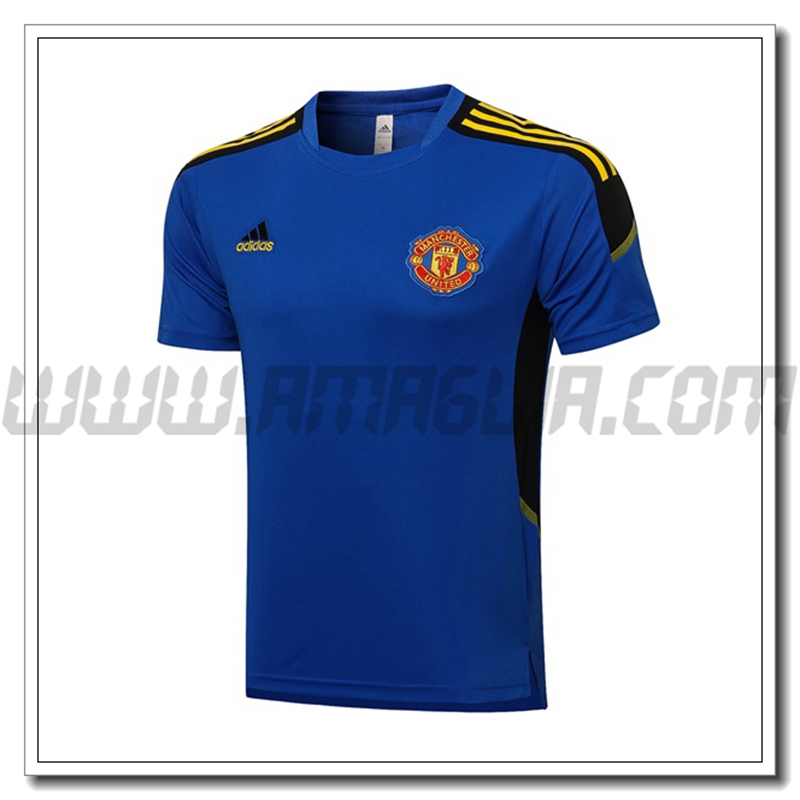 Maglia Polo Manchester United Blu/Nero 2021 2022