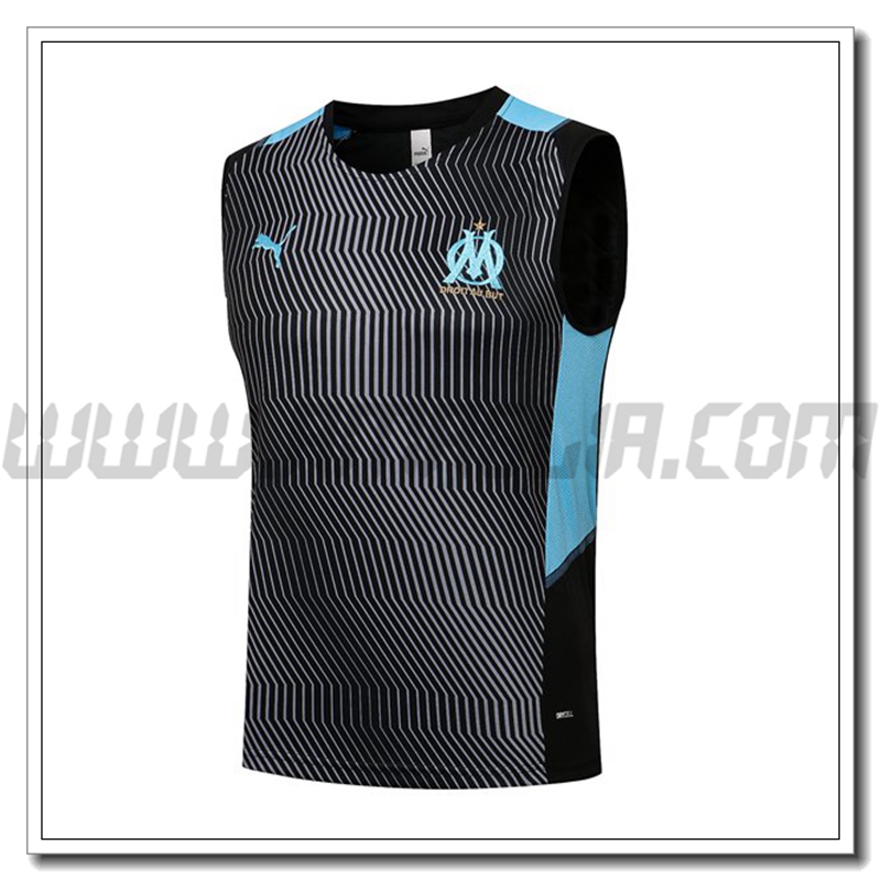 Canotta da Allenamento Marsiglia OM Blu/Nero 2021 2022