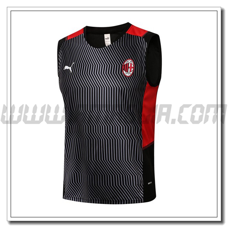 Canotta da Allenamento AC Milan Rosso/Bianco 2021 2022