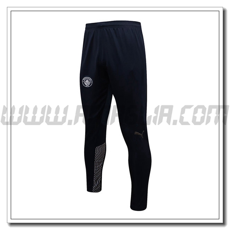 Pantaloni Allenamento Manchester City Nero/Bianco 2021 2022