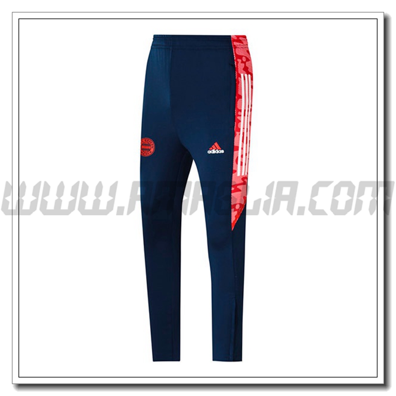 Pantaloni Allenamento FC Bayern Monaco Blu Marino/Rosso 2021 2022