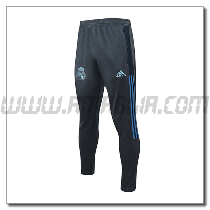 Pantaloni Allenamento Real Madrid Grigio Buio/Blu 2021 2022