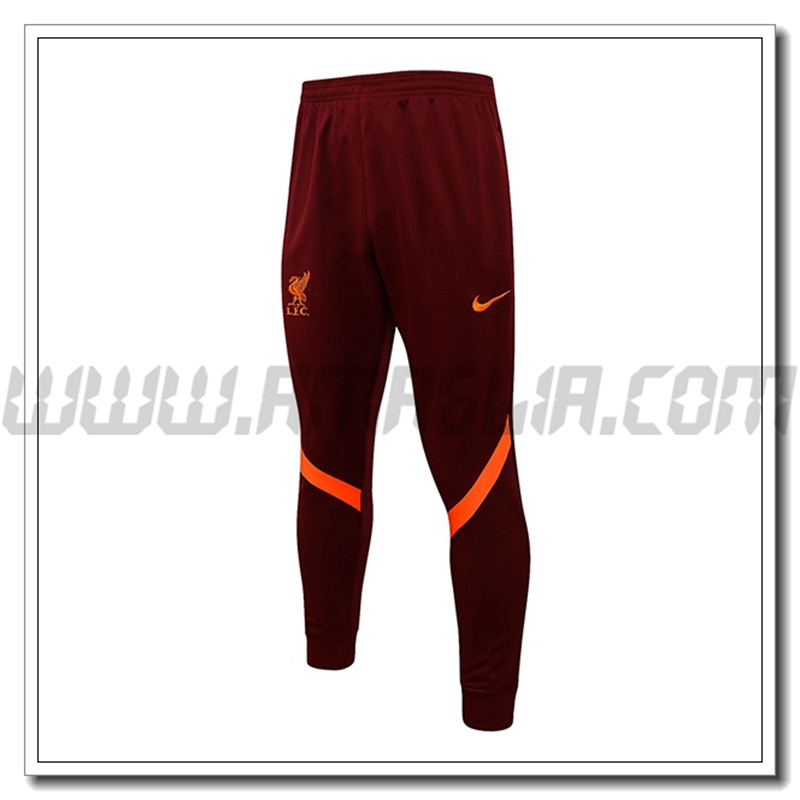 Pantaloni Allenamento FC Liverpool Rosso/Arancia 2021 2022