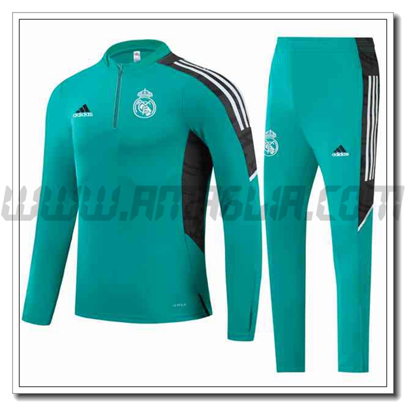 Tuta Allenamento Real Mardrid Verde/Nero 2021 2022
