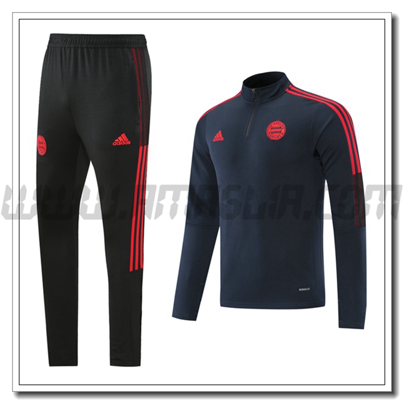 Tuta Allenamento FC Bayern Monaco Rosso/Nero 2021 2022