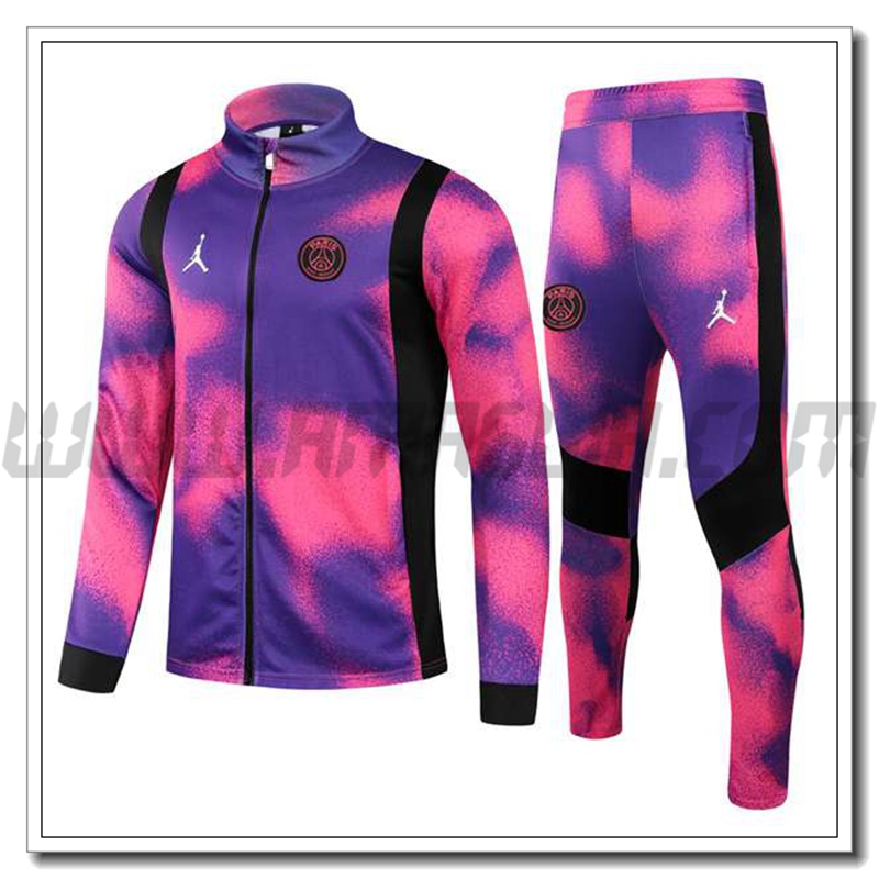 Tuta Giacca Allenamento Jordan PSG Grigio/Arancia 2021 2022