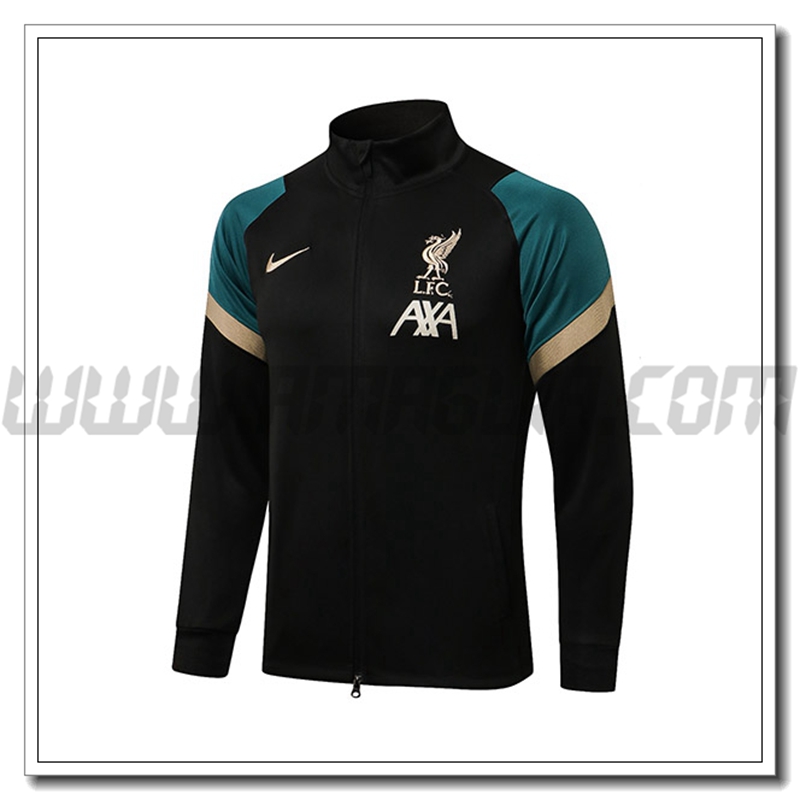 Giacca Calcio FC Liverpool Nero/Verde/Castano 2021 2022