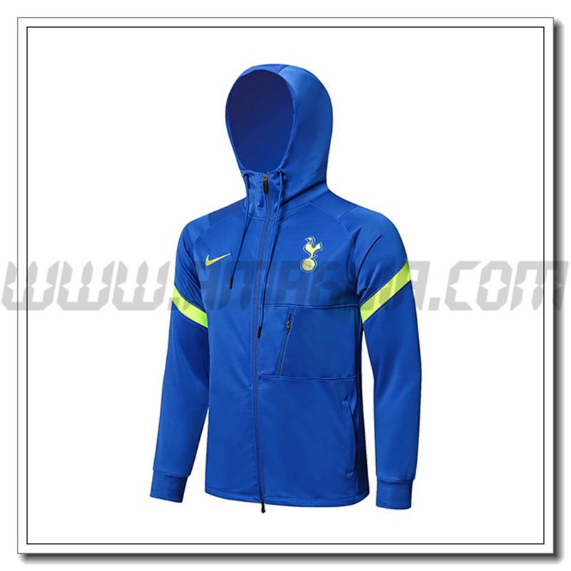 Giacca con Cappuccio Tottenham Hotspur Blu/Giallo 2021 2022