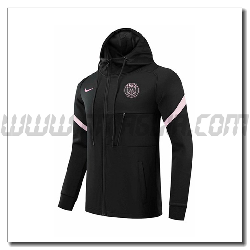 Giacca con Cappuccio Jordon PSG Nero 2021 2022