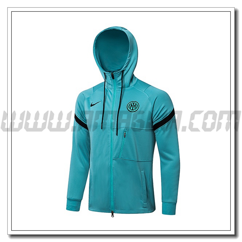 Giacca con Cappuccio Inter Milan Blu 2021 2022