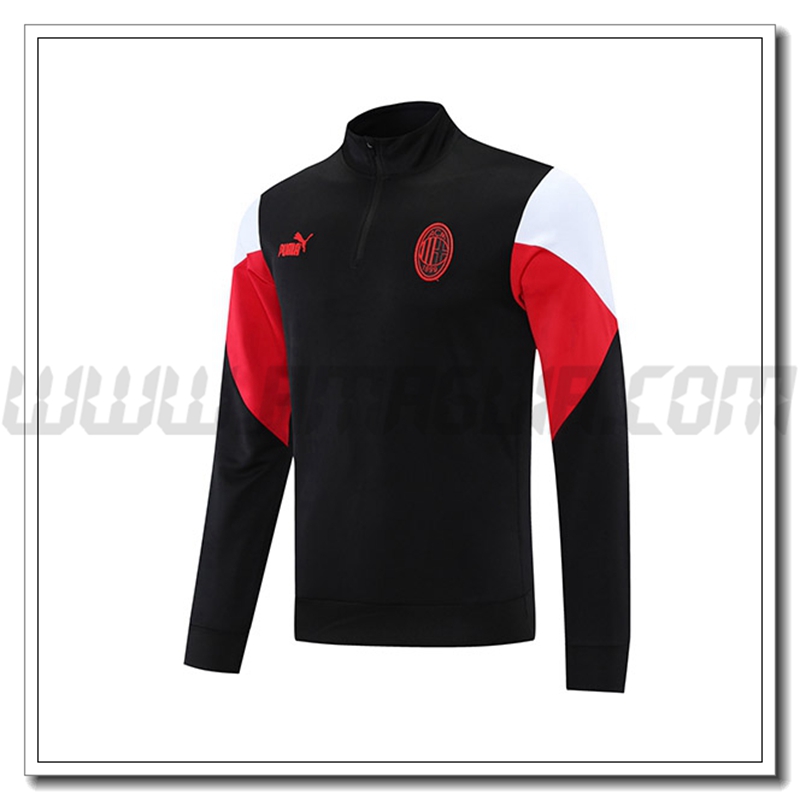 Felpa Allenamento AC Milan Rosso/Nero/Bianco 2021 2022