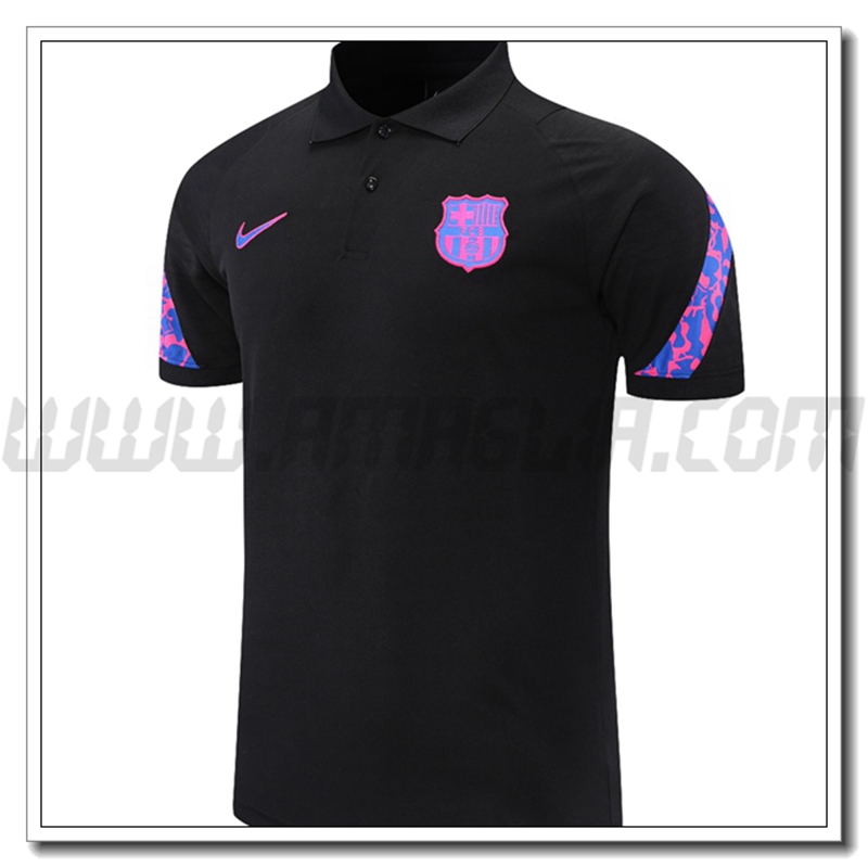 Maglia Polo FC Barcellona Nero/Viola 2021 2022