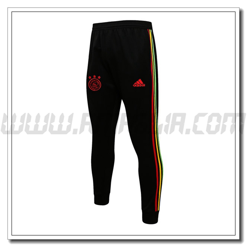 Pantaloni Allenamento AFC Ajax Nero/Rosso 2021 2022