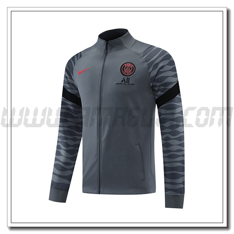 Giacca Calcio Jordan PSG Grigio 2021 2022