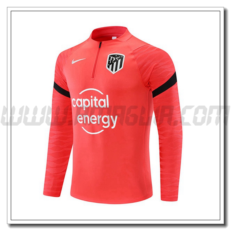 Felpa Allenamento Atletico Madrid Rosso/Nero 2021 2022