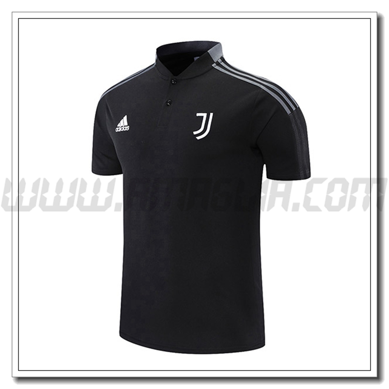 Maglia Polo Juventus Nero/Grigio 2021 2022