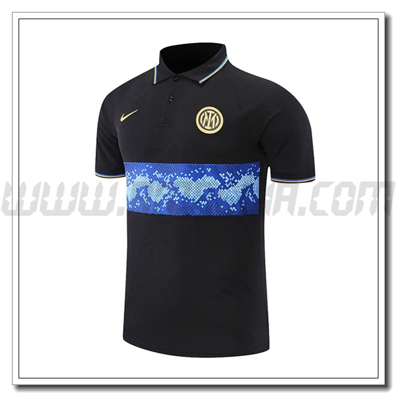 Maglia Polo Inter Milan Nero/Blu 2021 2022
