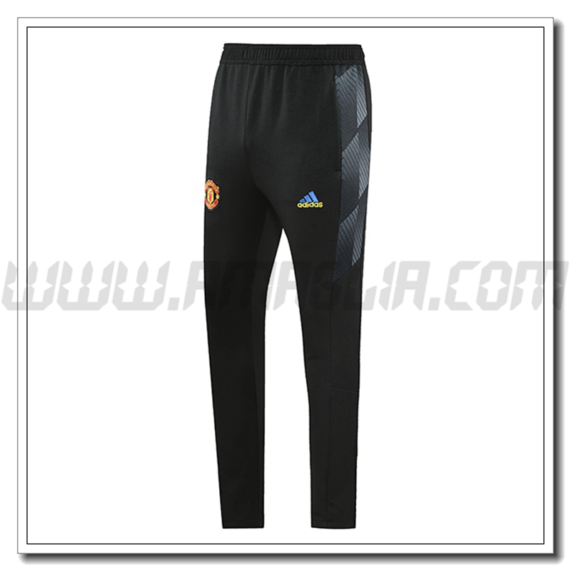 Pantaloni Allenamento Manchester United Nero/Grigio 2021 2022