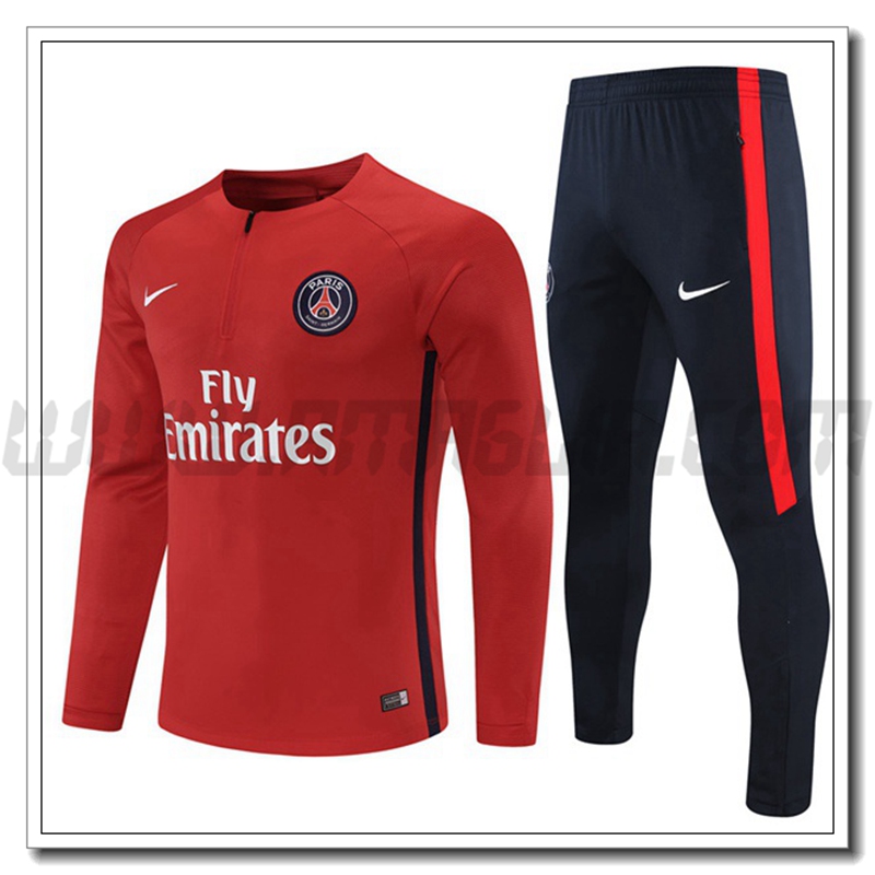 Tuta Allenamento Jordan PSG Bambino Rosso 2016/2017