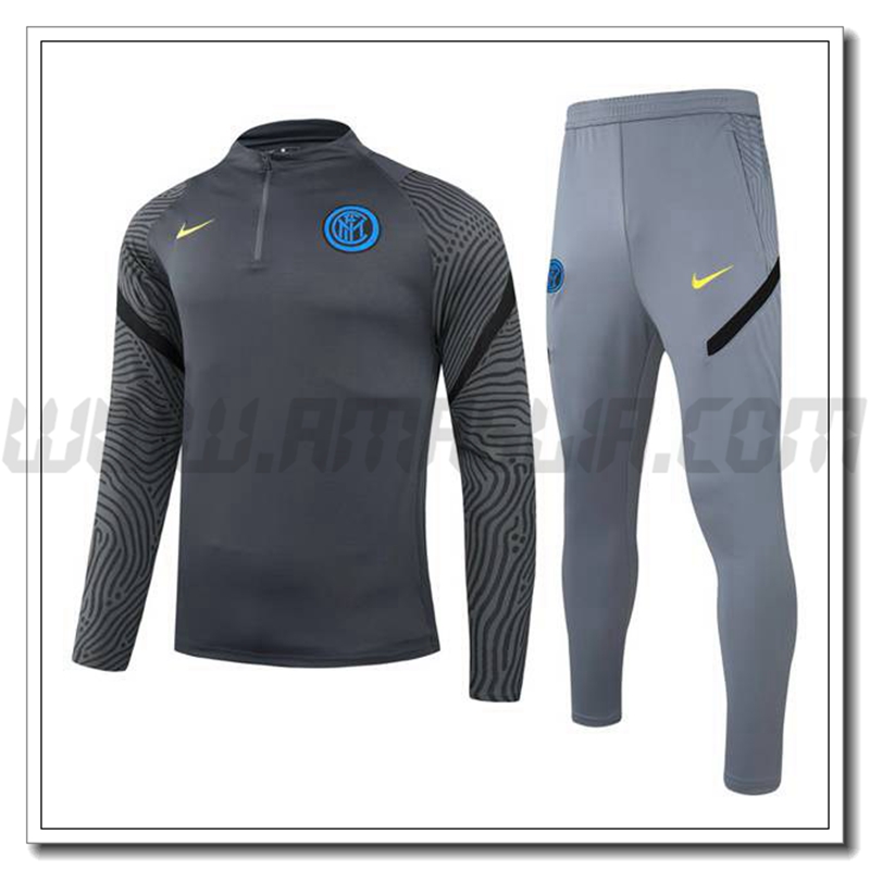 Tuta Allenamento Inter Milan Bambino Grigio 2021 2022