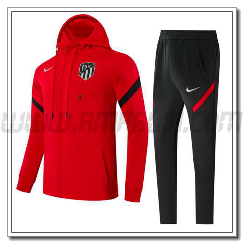 Tuta Allenamento Atletico Madrid Bambino Rosso/Nero 2021 2022