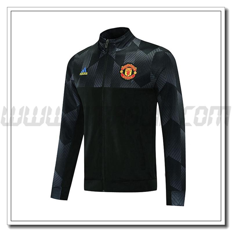 Giacca Calcio Manchester United Nero/Grigio 2021 2022