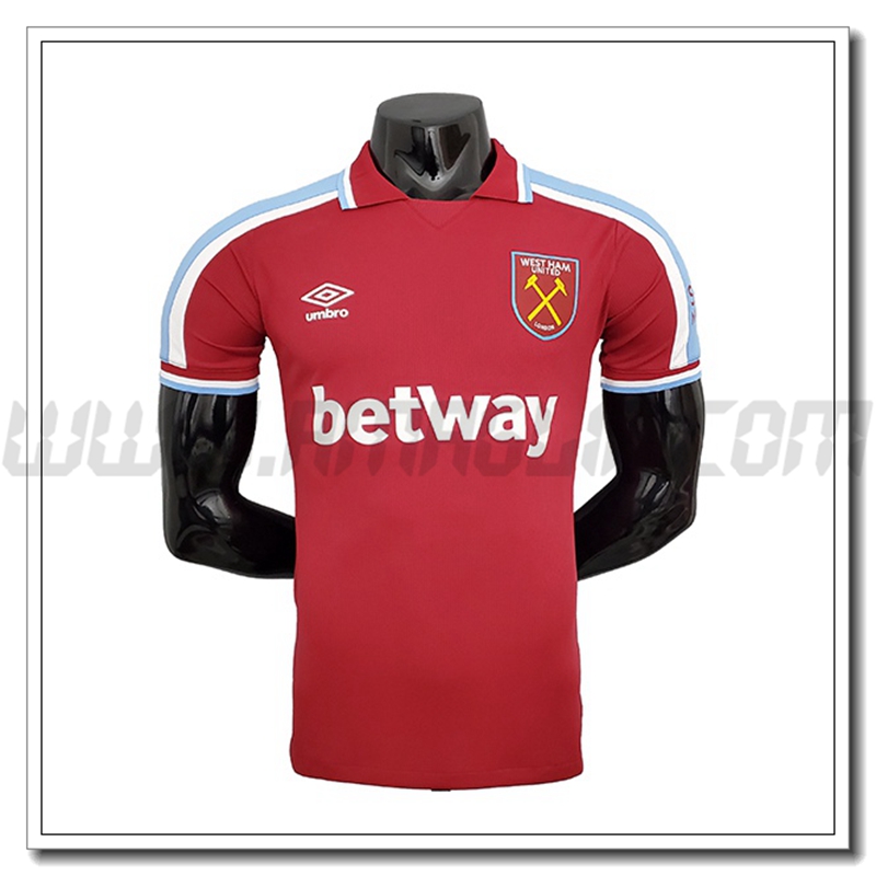 Maglia West Ham United Prima Versione Giocatore 2021 2022