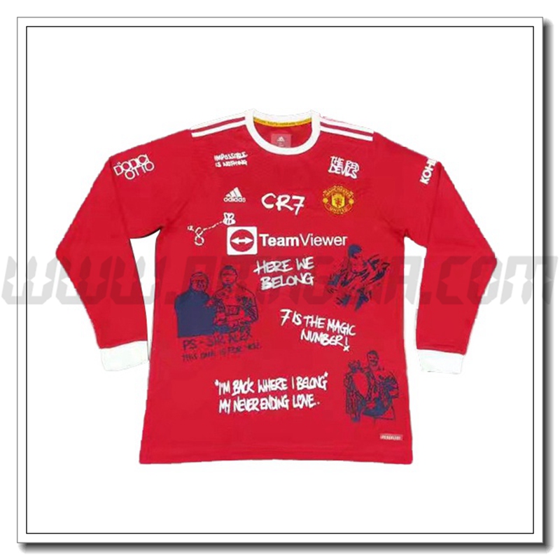 Maglia Manchester United Manica Lunga Dodici x ronaldo PV LS 2021 2022