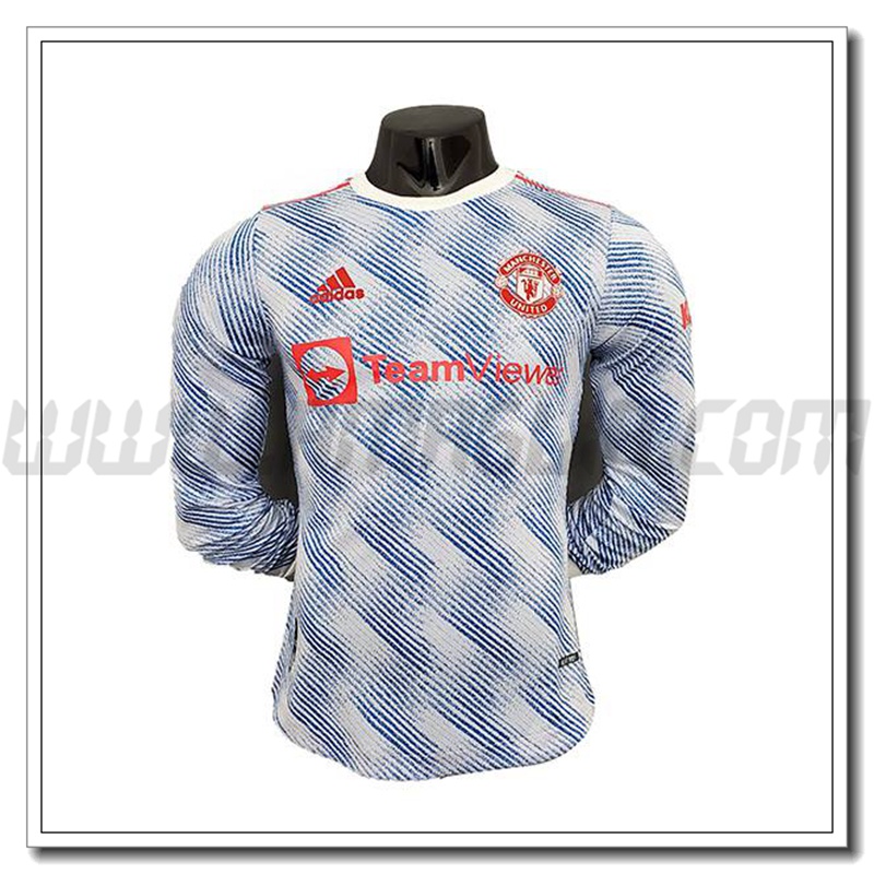 Seconda Maglia Manchester United Manica Lunga 2021 2022