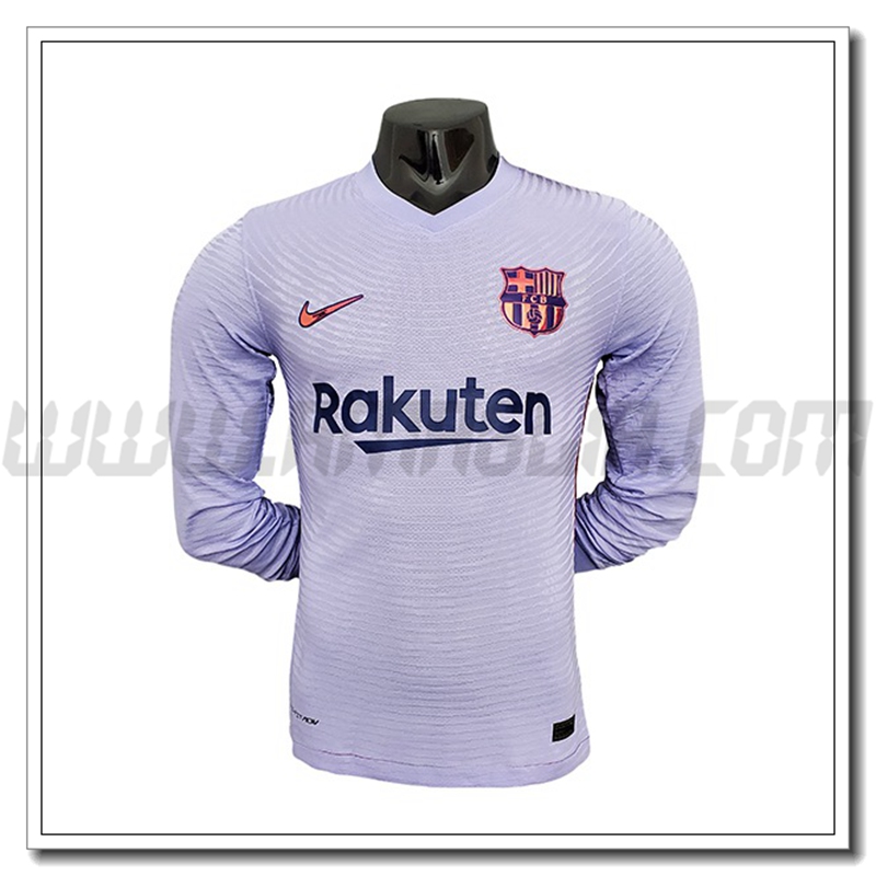 Seconda Maglia FC Barcellona Manica Lunga 2021 2022