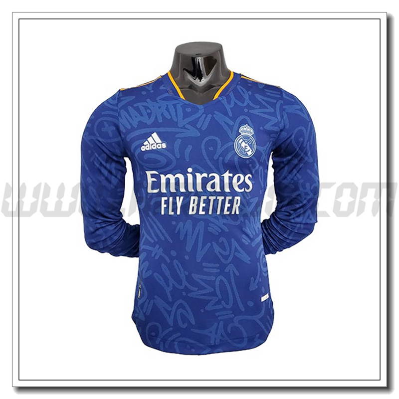 Seconda Maglia Real Madrid Manica Lunga 2021 2022