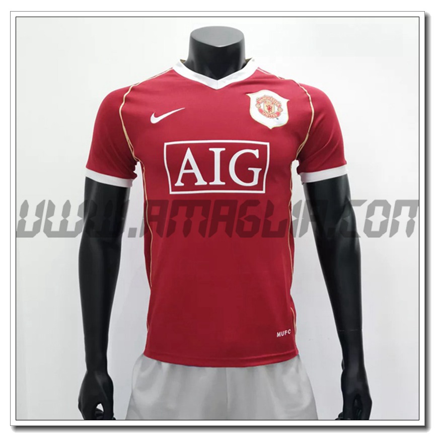 Maglia Calcio Manchester United Retro Prima 2006/2007