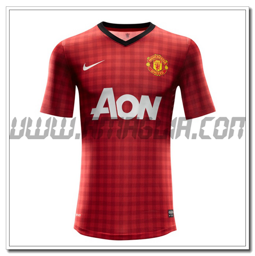 Maglia Calcio Manchester United Retro Prima 2012/2013