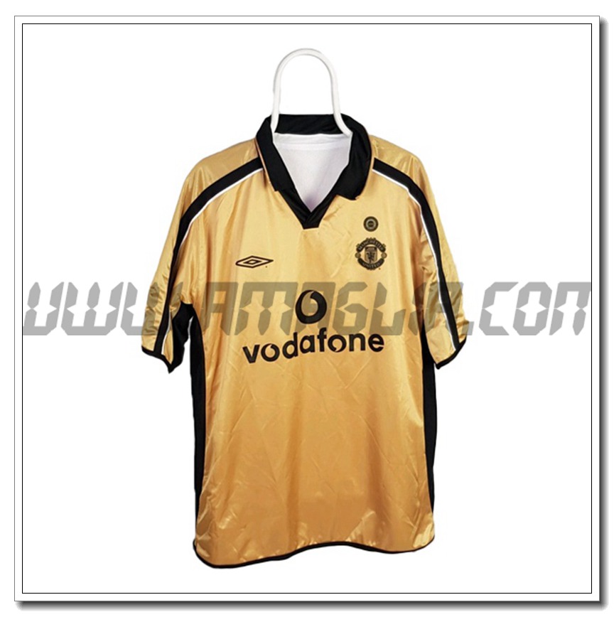 Maglia Calcio Manchester United Retro Terza 2001/2002