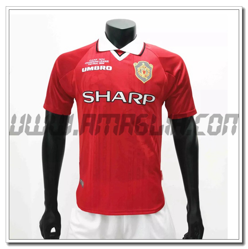 Maglia Calcio Manchester United Retro Prima 1999/2000