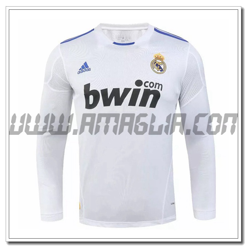 Maglia Calcio Real Madrid Retro Prima Manica Lunga 2010/2011
