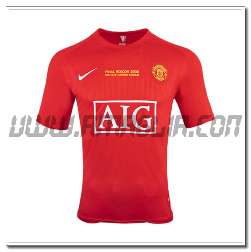 Maglia Calcio Manchester United Retro Prima 2007/2008
