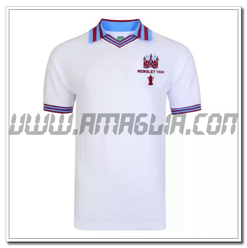 Maglia Calcio West Ham Retro Finale de la FA Cup 1980
