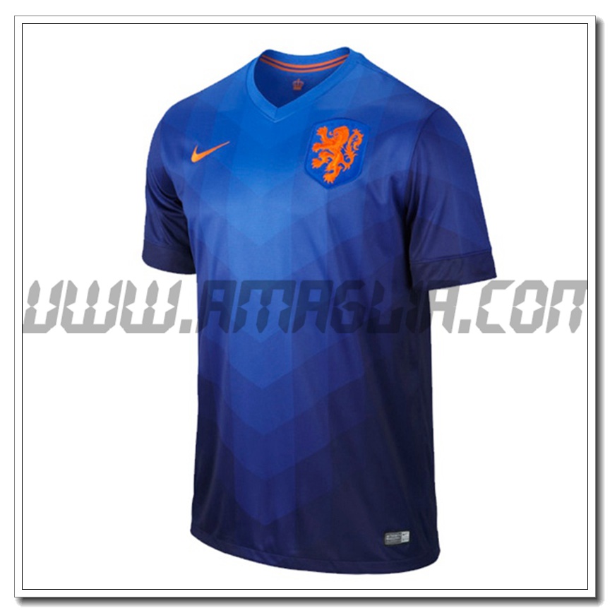Maglia Calcio Paesi Bassi Retro Seconda 2014