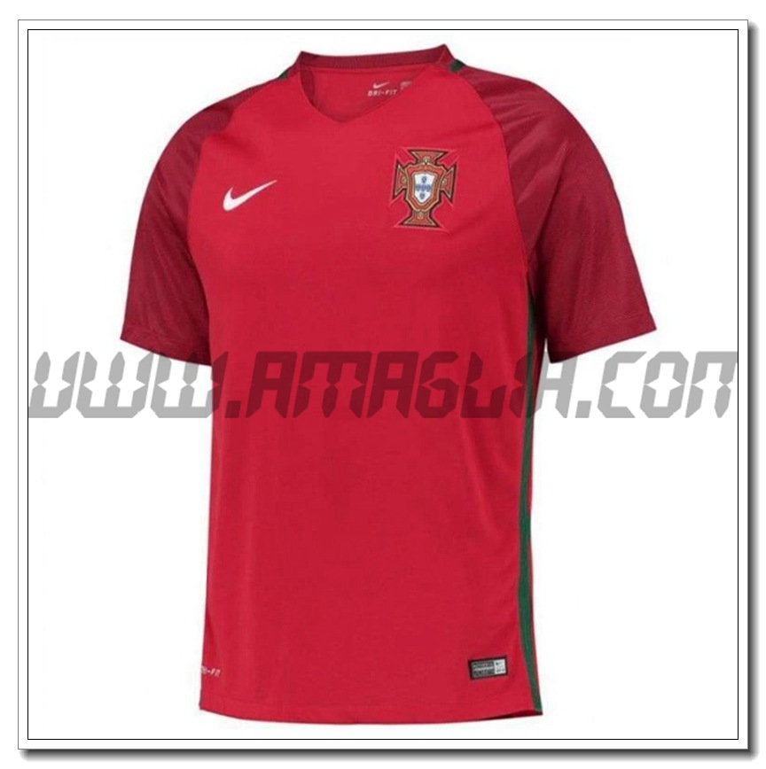 Maglia Calcio Portogallo Retro Prima 2016