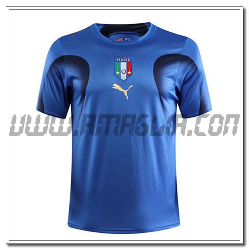 Maglia Calcio Italia Retro Prima Coupe du Monde 2006