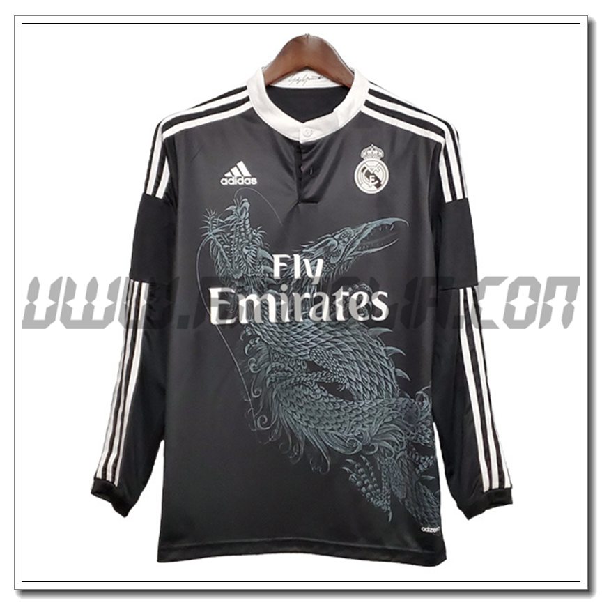 Maglia Calcio Real Madrid Retro Terza Manica Lunga 2014/2015