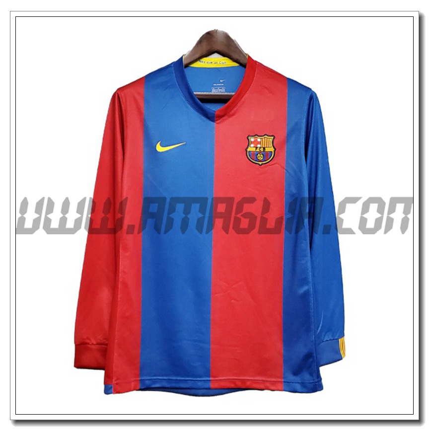Maglia Calcio FC Barcellona Retro Manica Lunga Prima 2006/2007