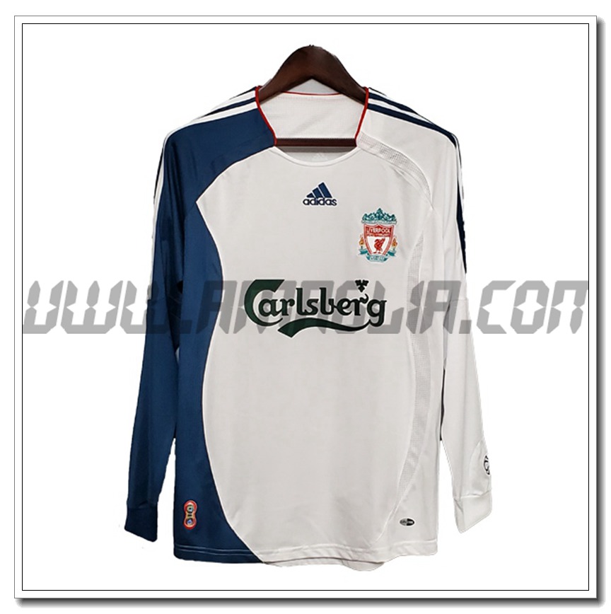 Maglia Calcio FC Liverpool Retro Manica Lunga Seconda 2006/2007